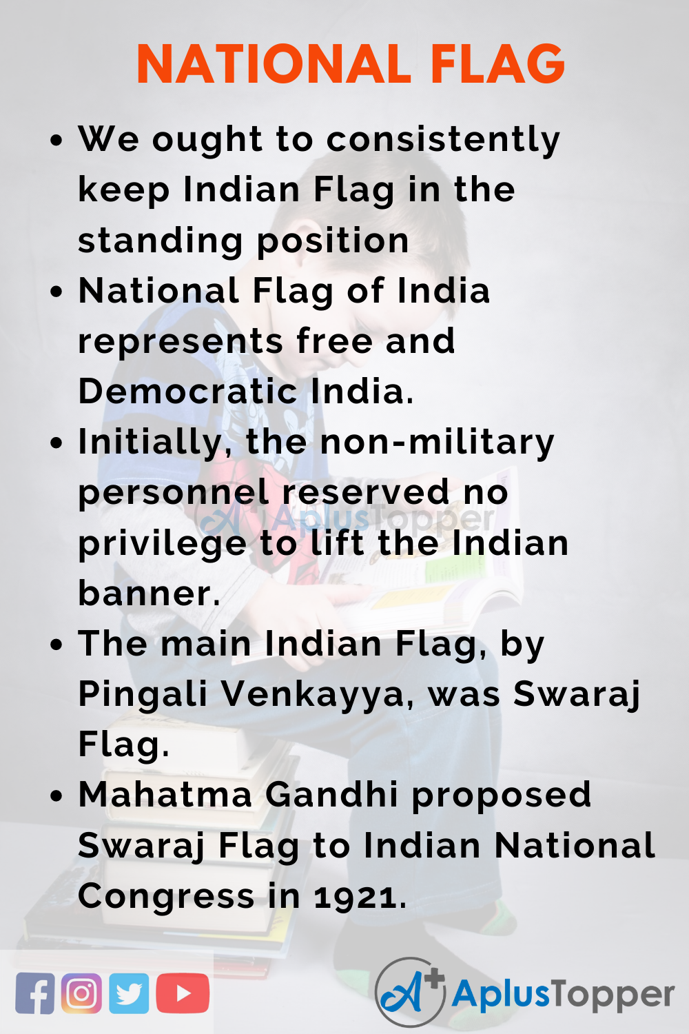 10 Lines On National Flag for Higher Class Students