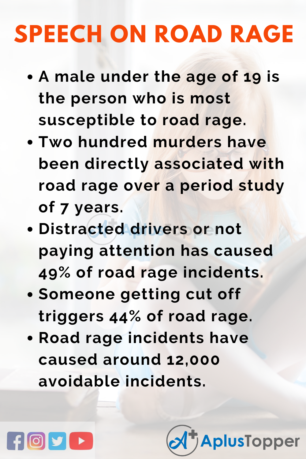 10 Lines On Road Rage Speech In English