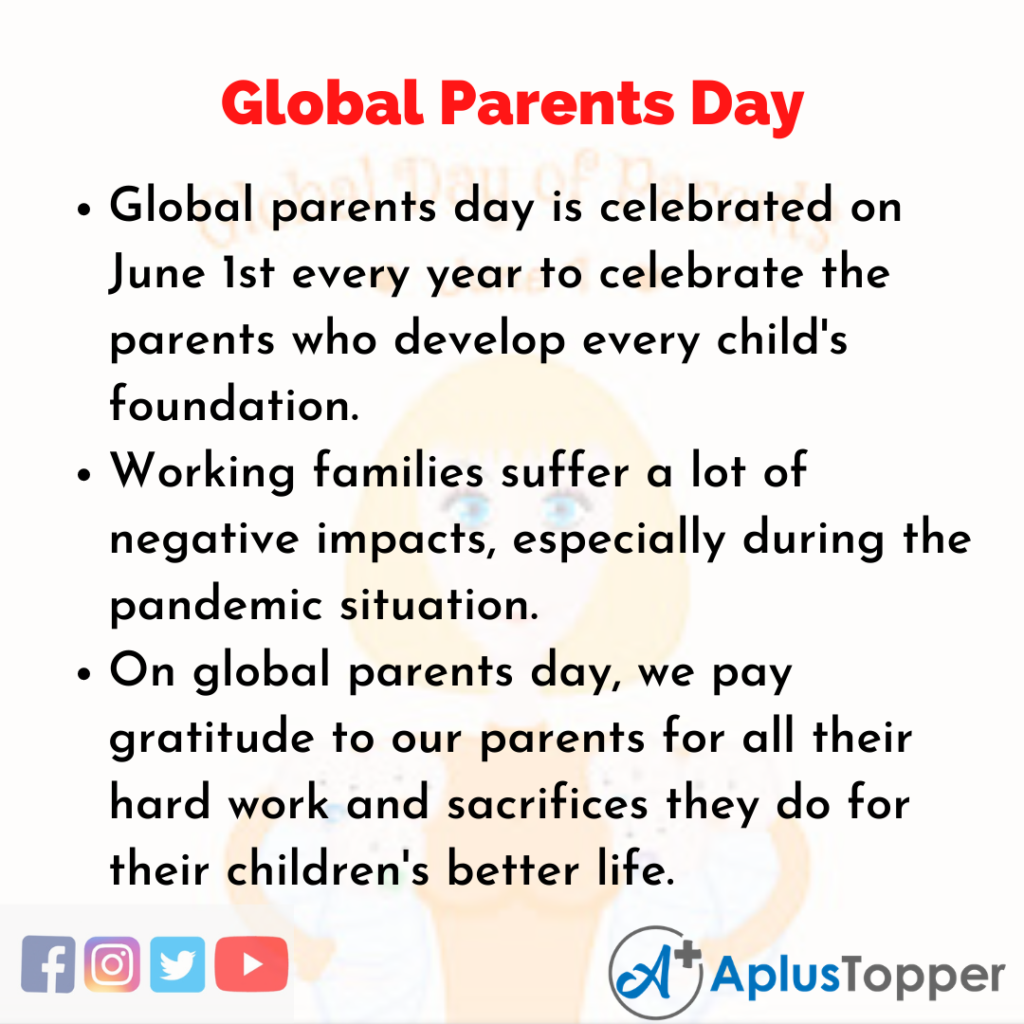 10 Lines about Global Parents Day