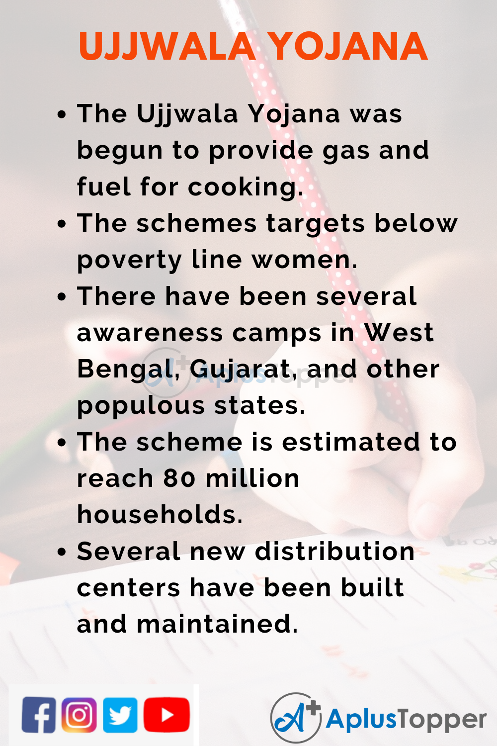 10 Lines of Ujjwala Yojana