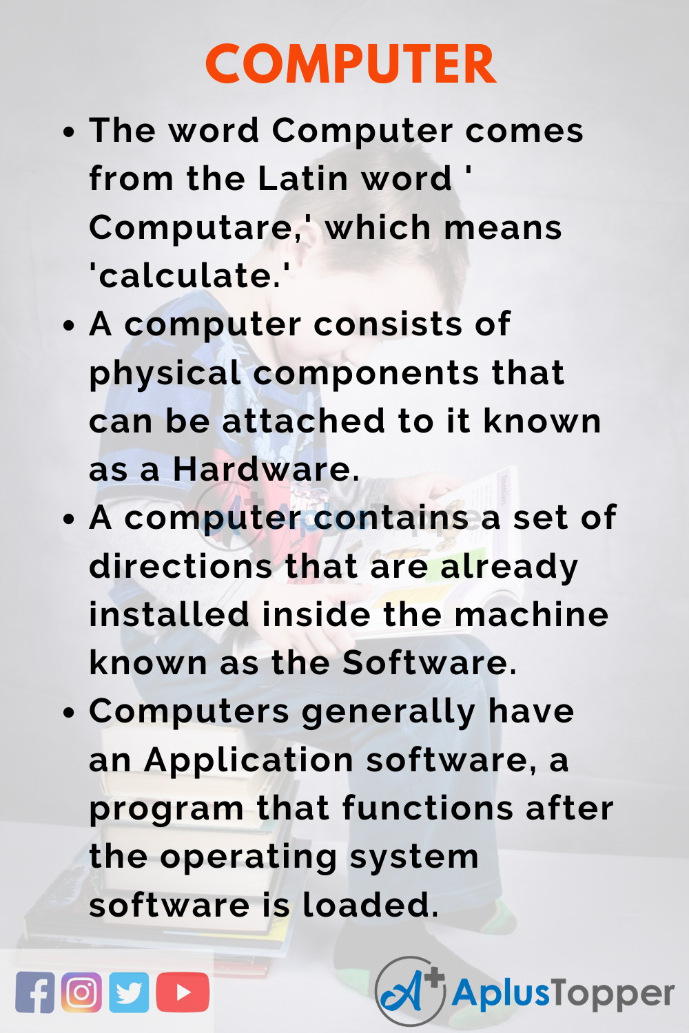 10 Lines on Computer for Higher Class Students