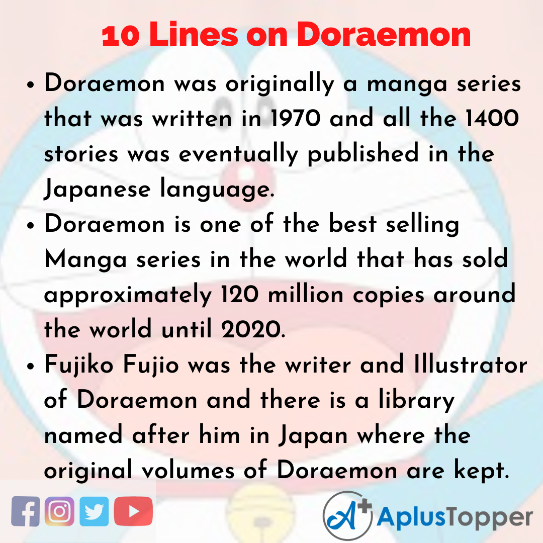 10 Lines on Doraemon for Kids