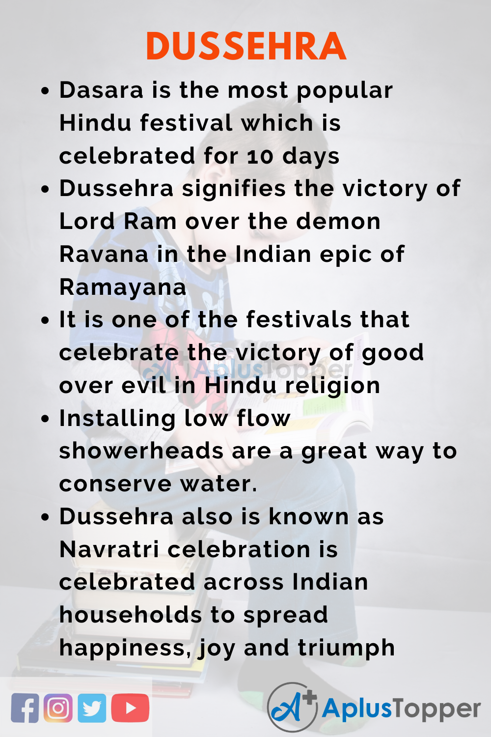 10 Lines on Dussehra for Kids