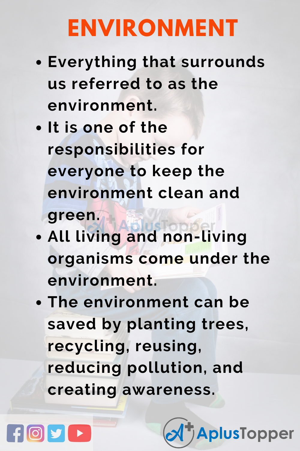 10 Lines on Environment for Higher Class Students