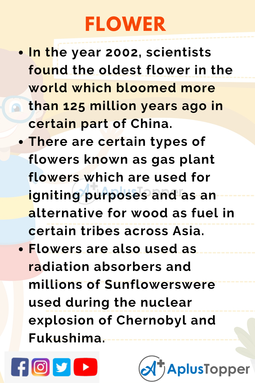 10 Lines on Flower for Higher Class Students