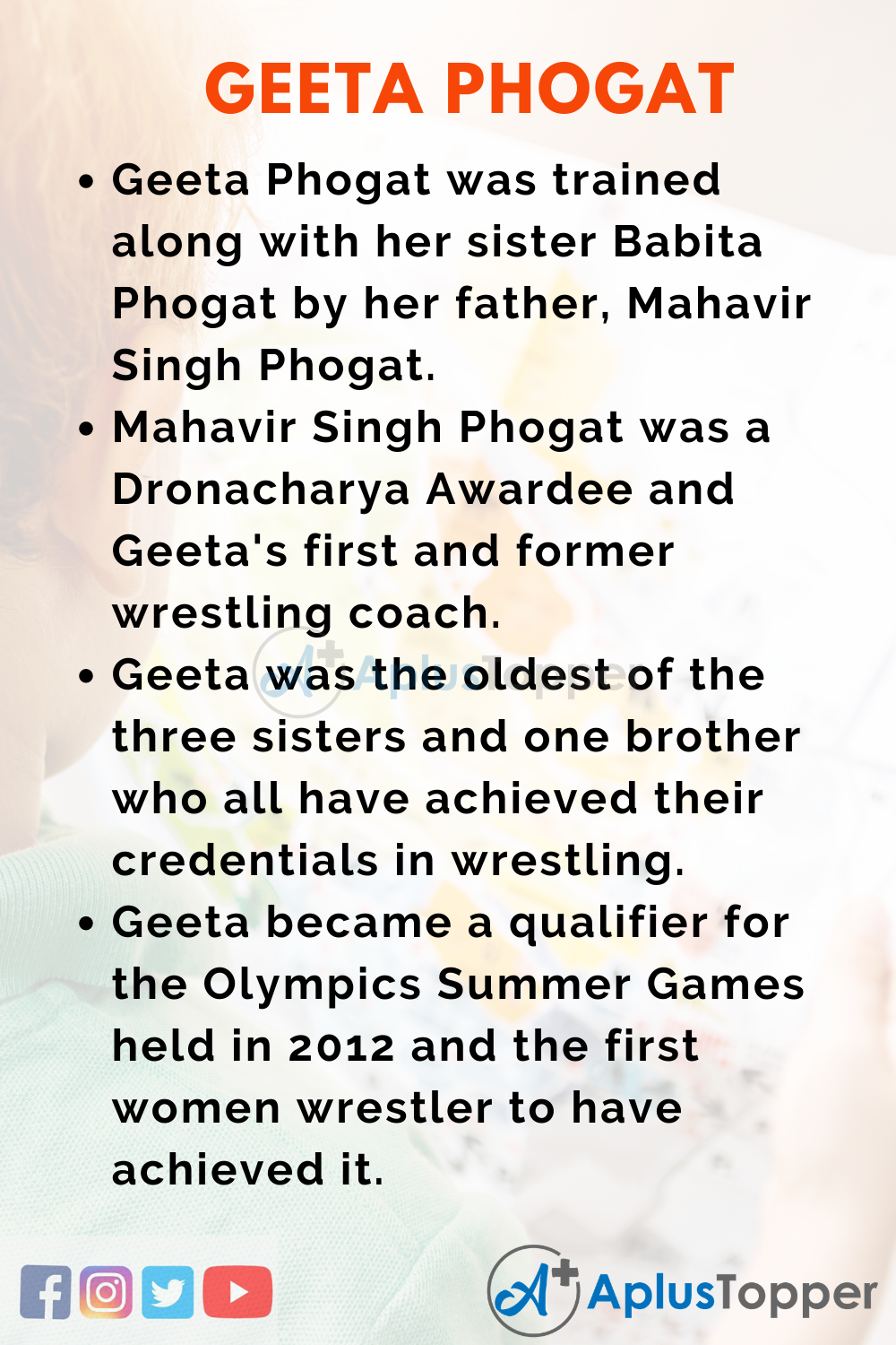 10 Lines on Geeta Phogat for Higher Class Students