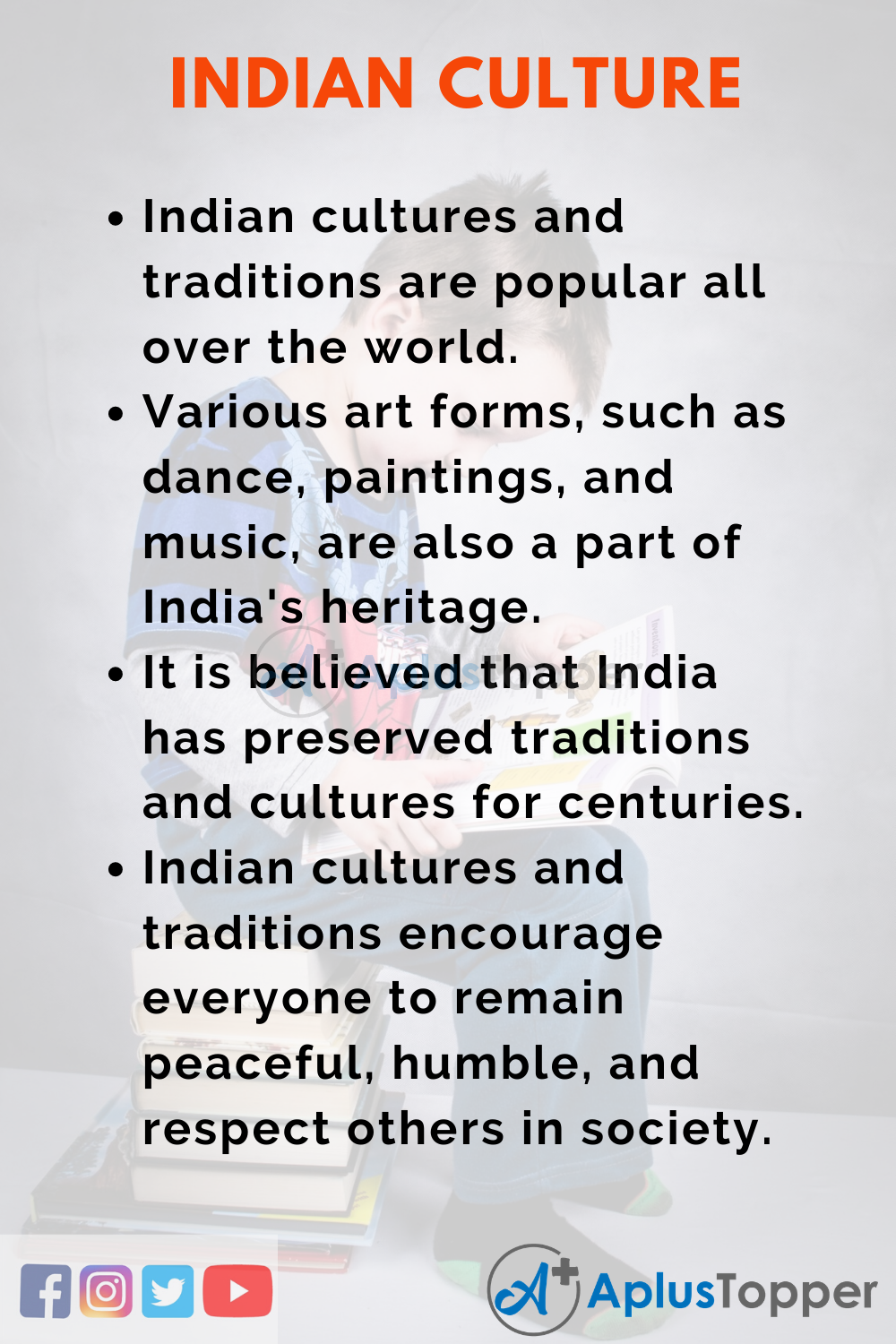 10 Lines on Indian Culture for Higher Class Students