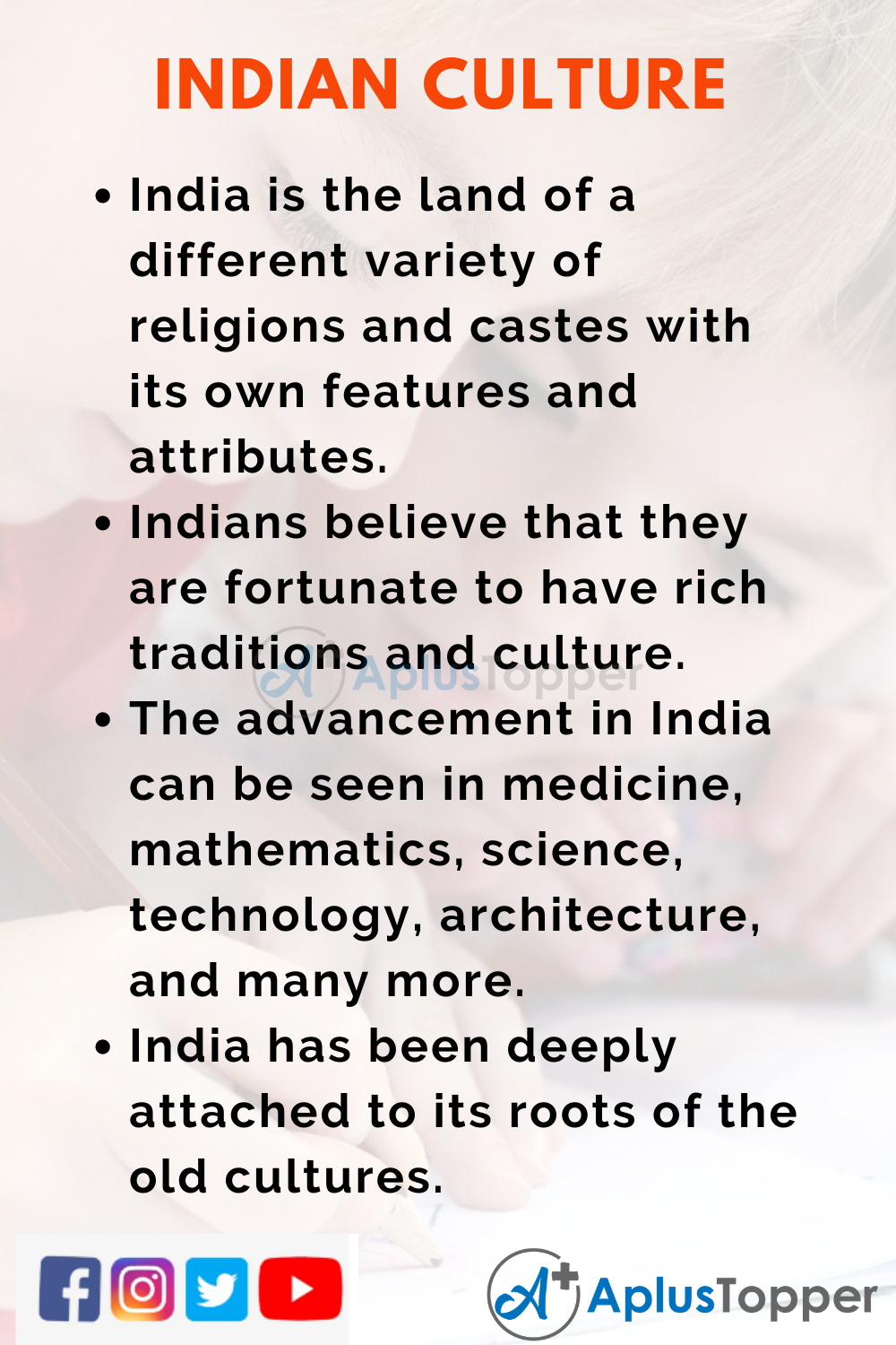 10 Lines on Indian Culture for Kids