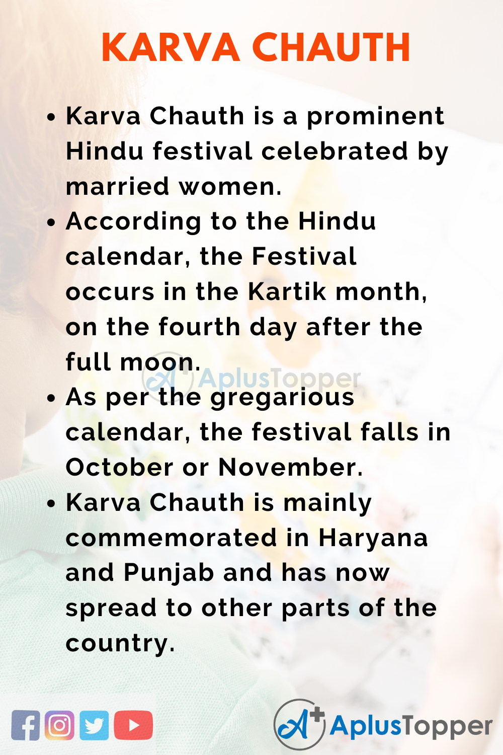 10 Lines on Karva Chauth for Kids