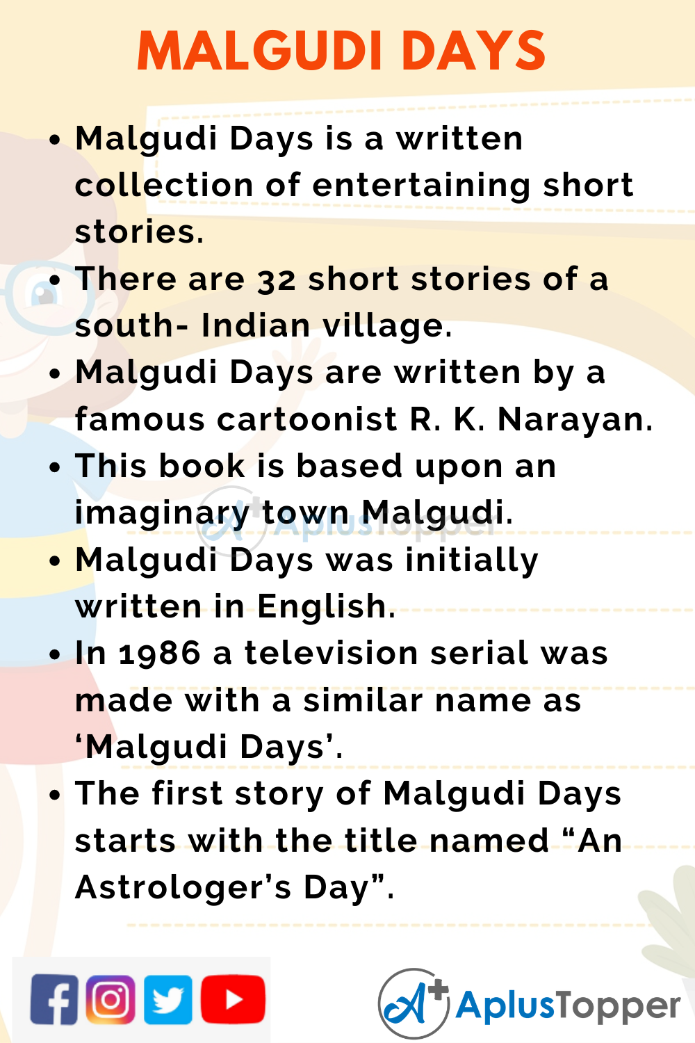 10 Lines on Malgudi Days for Kids