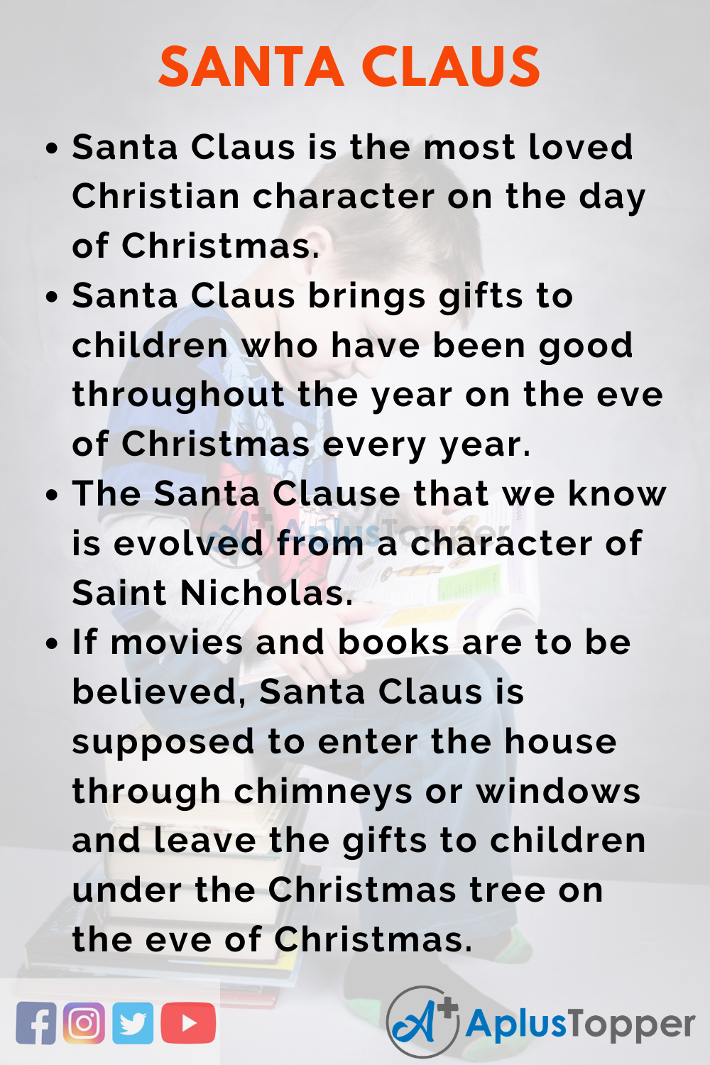 10 Lines on Santa Claus for Kids