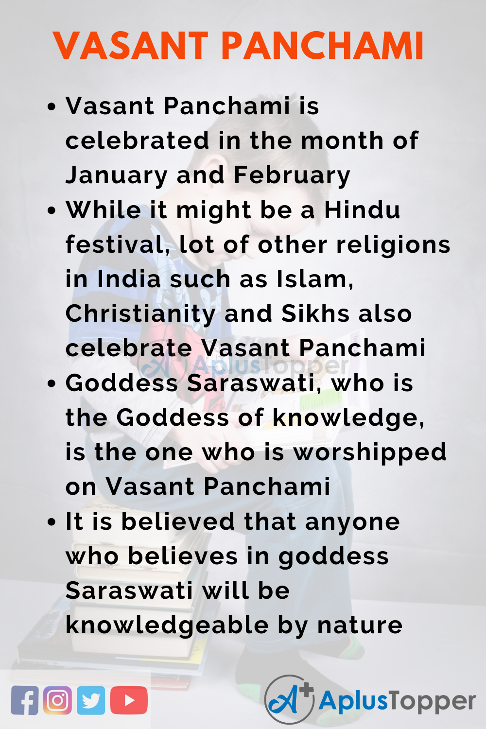 10 Lines on Vasant Panchami for Kids