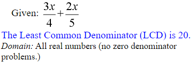 Adding and Subtracting Fractions 1a