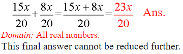 Adding and Subtracting Fractions 3