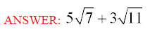 Addition and Subtraction of Radicals 4