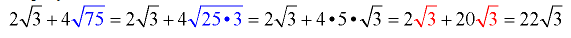 Addition and Subtraction of Radicals 6