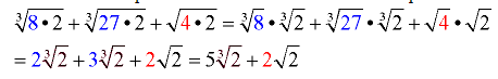 Addition and Subtraction of Radicals 9