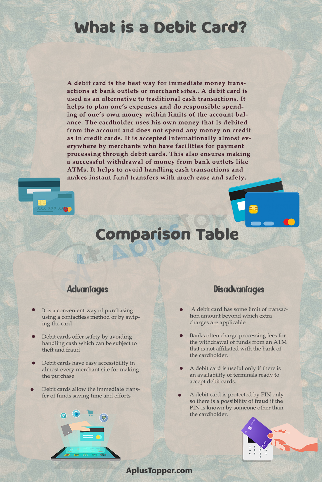 Advantages and Disadvantages of Debit Card 1