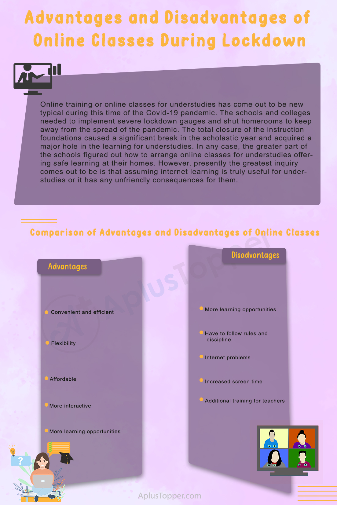 Advantages and Disadvantages of Online Classes During Lockdown 2