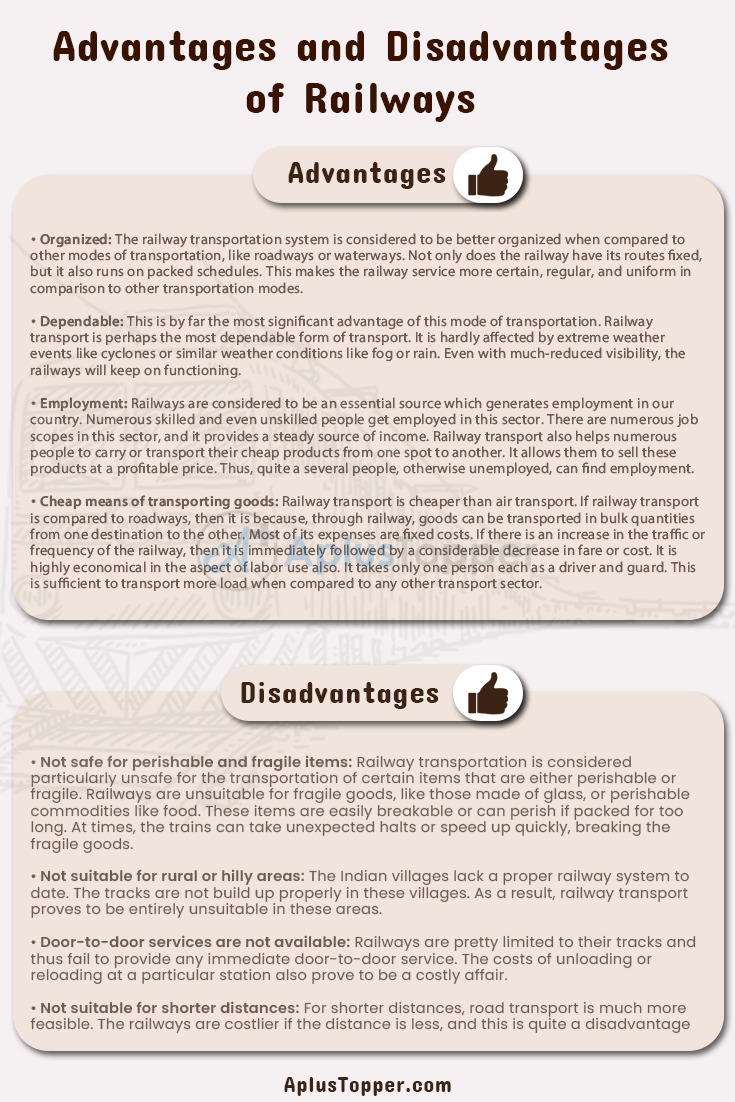 Advantages and Disadvantages of Railways 2