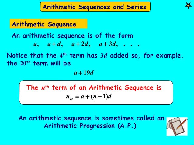 Arithmetic Sequences and Series 1