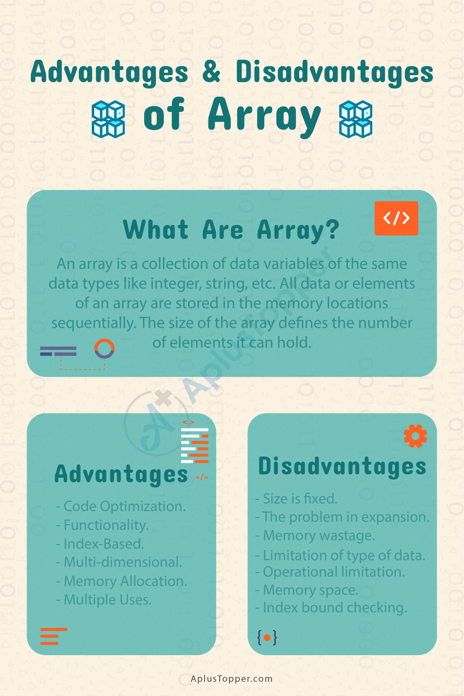 Array Advantages And Disadvantages 1