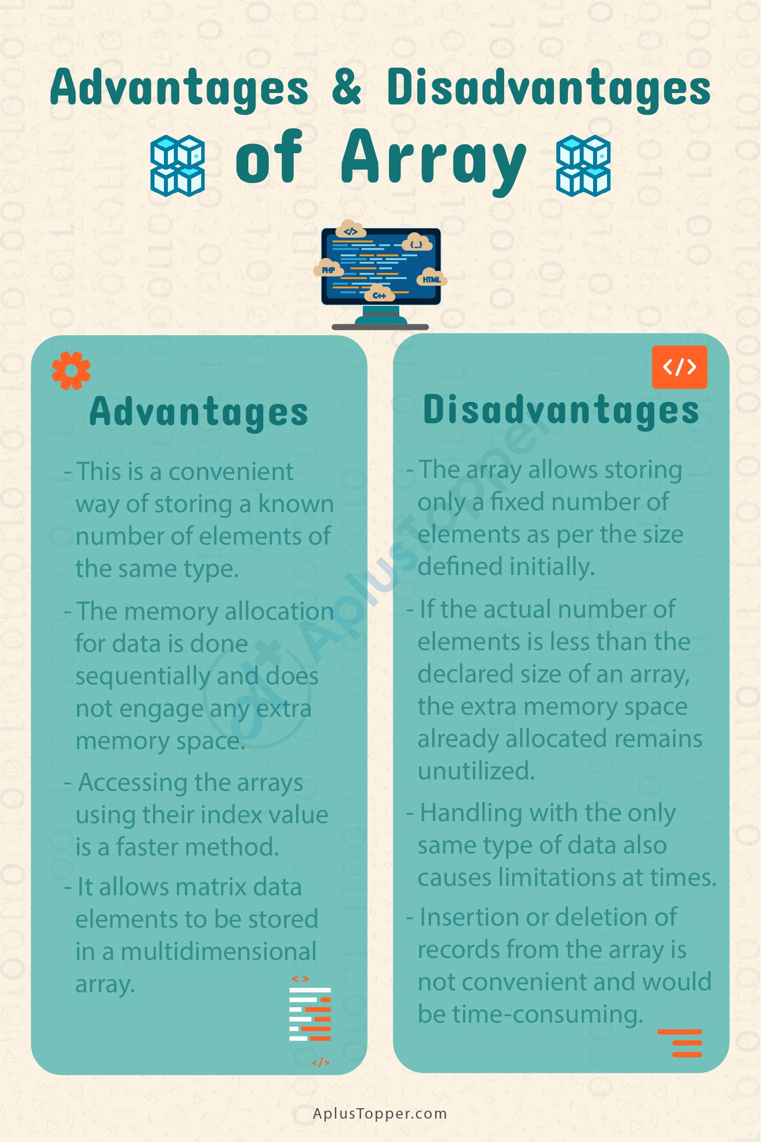 Array Advantages And Disadvantages 2