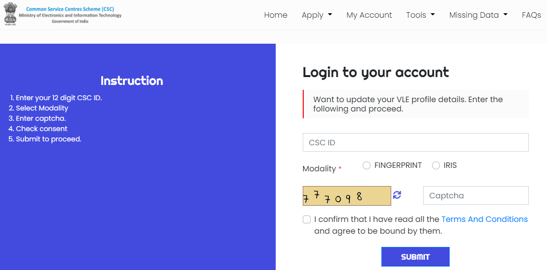 CSC Login