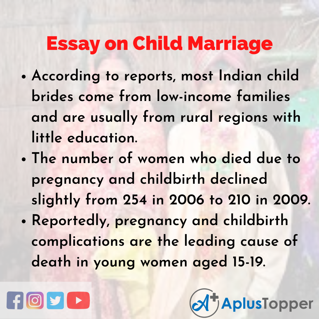 Child Marriage Essay