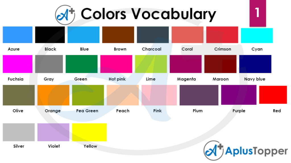 Colors Vocabulary