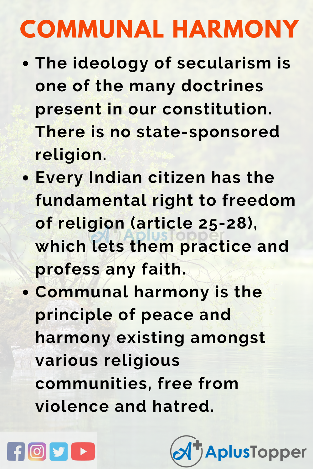 Communal Harmony Essay