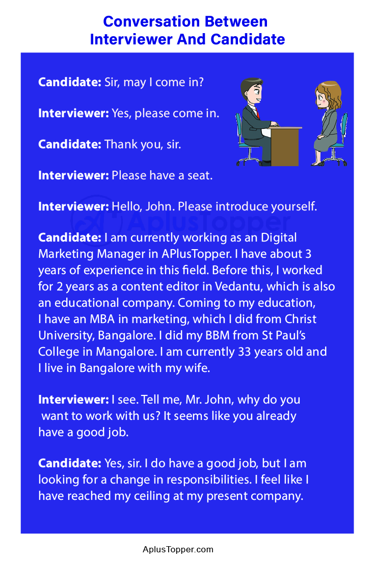 Conversation Between Interviewer and Candidate