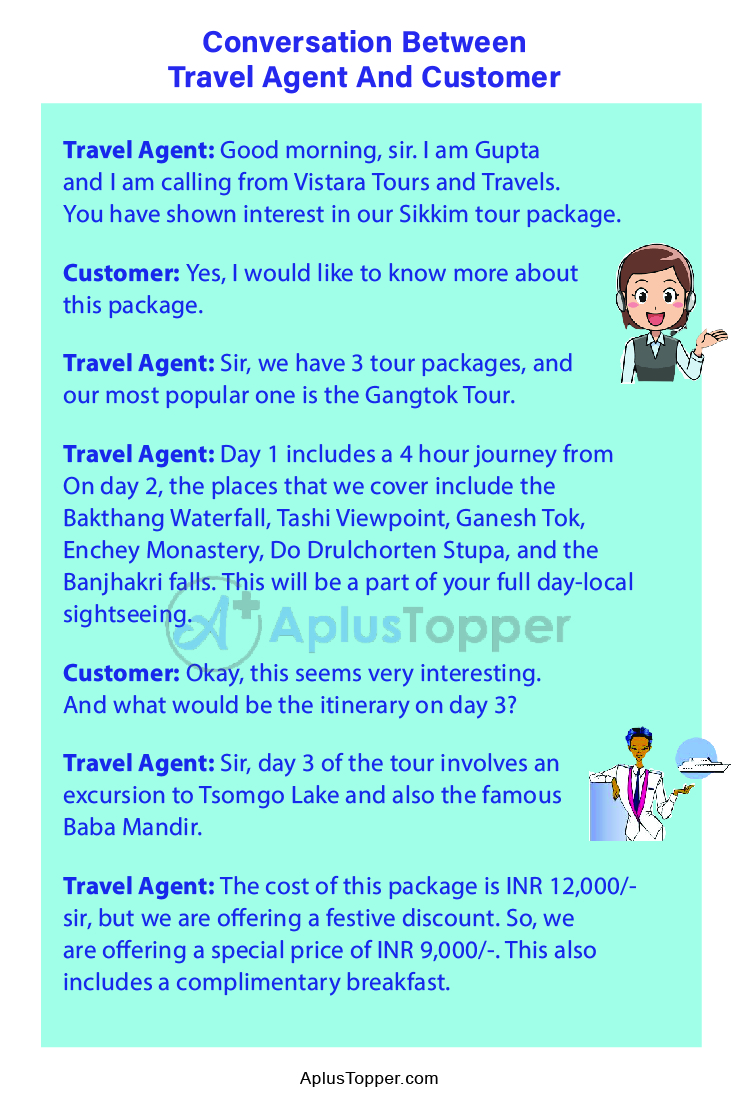 Conversation Between Travel Agent And Customer