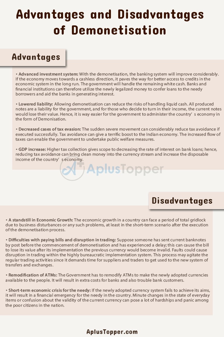 Demonetisation Advantages and Disadvantages 2