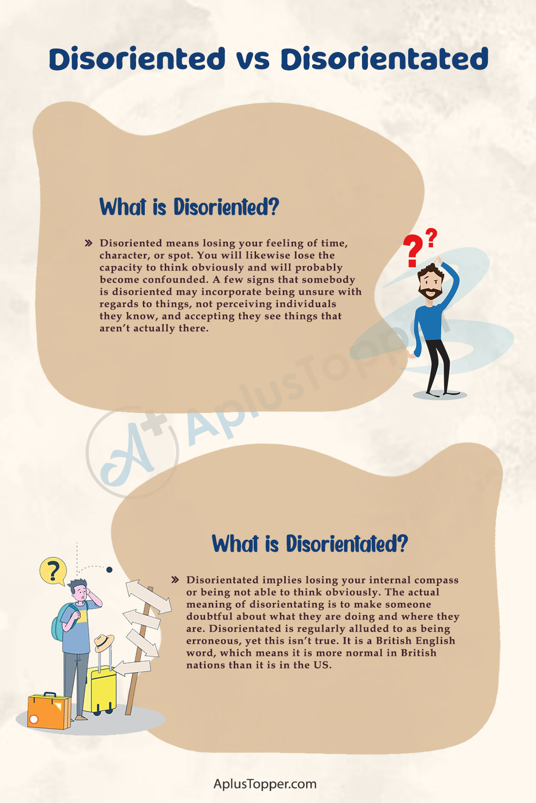 Disoriented vs Disorientated 1