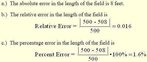 Error in Measurement 10