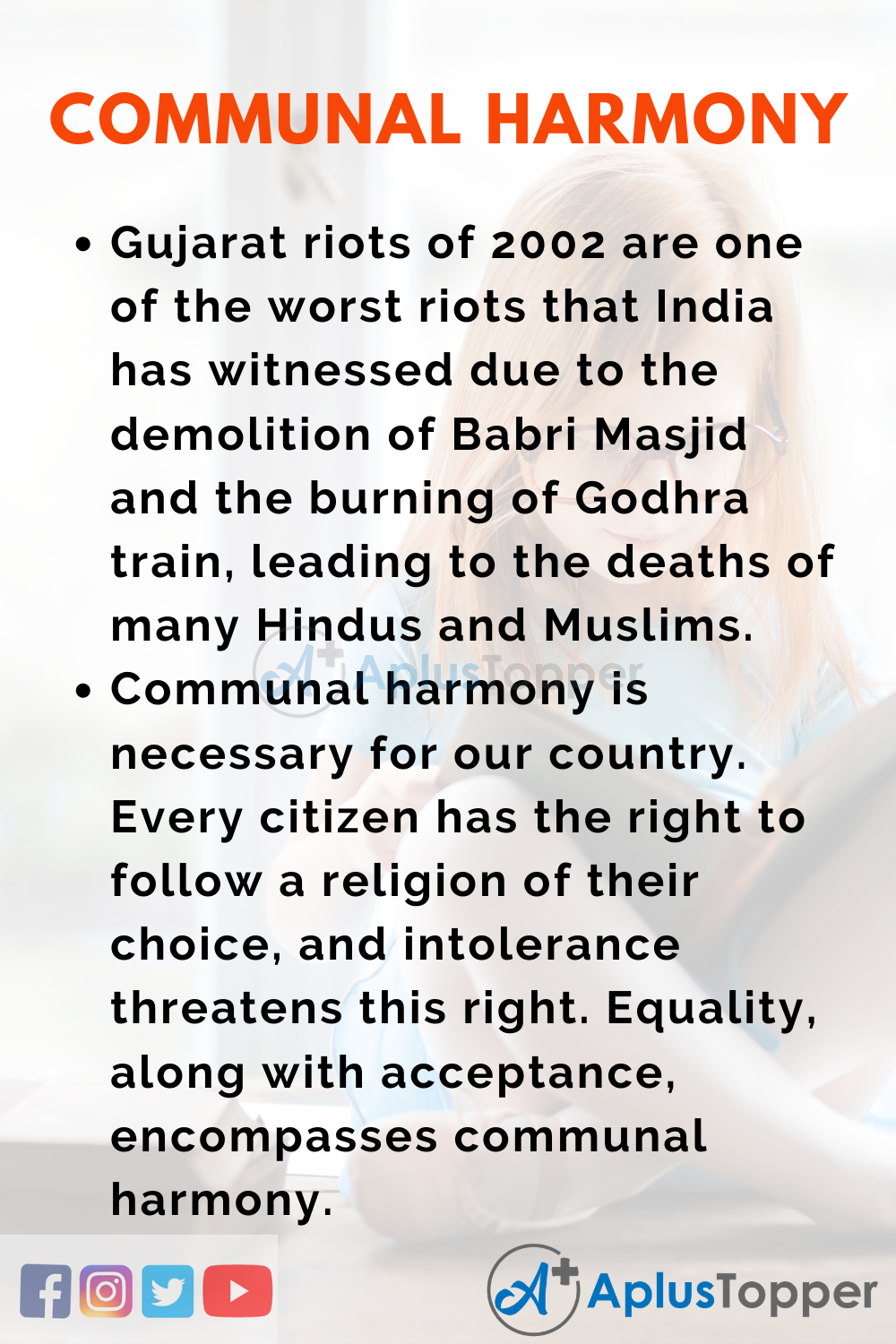 Essay About Communal Harmony