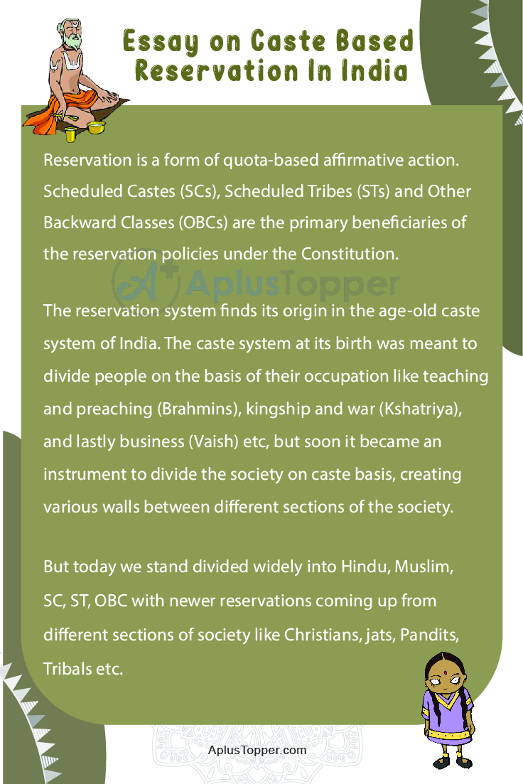 Essay On Caste Based Reservation In India