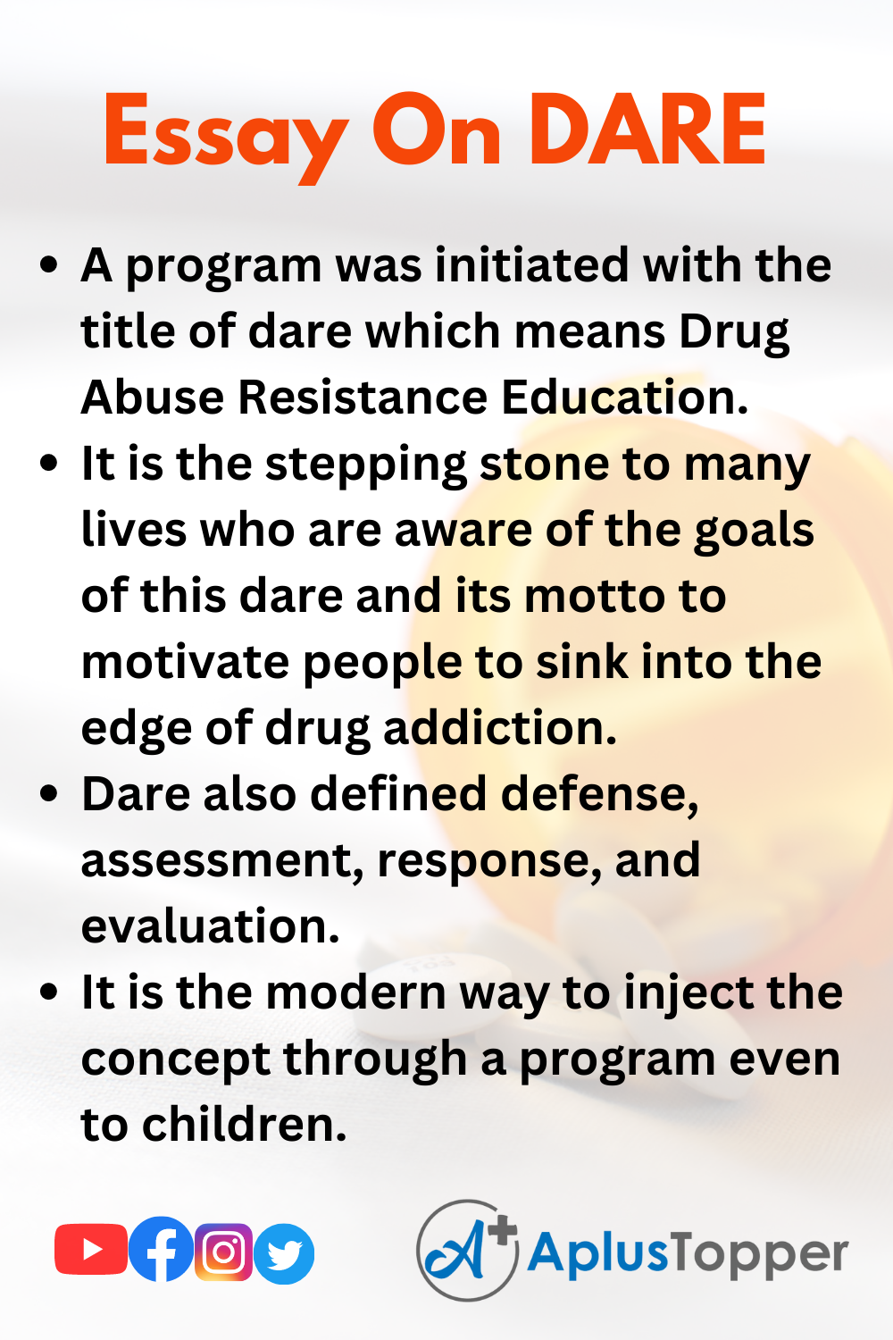 Essay On DARE (Drug Abuse Resistance Education)