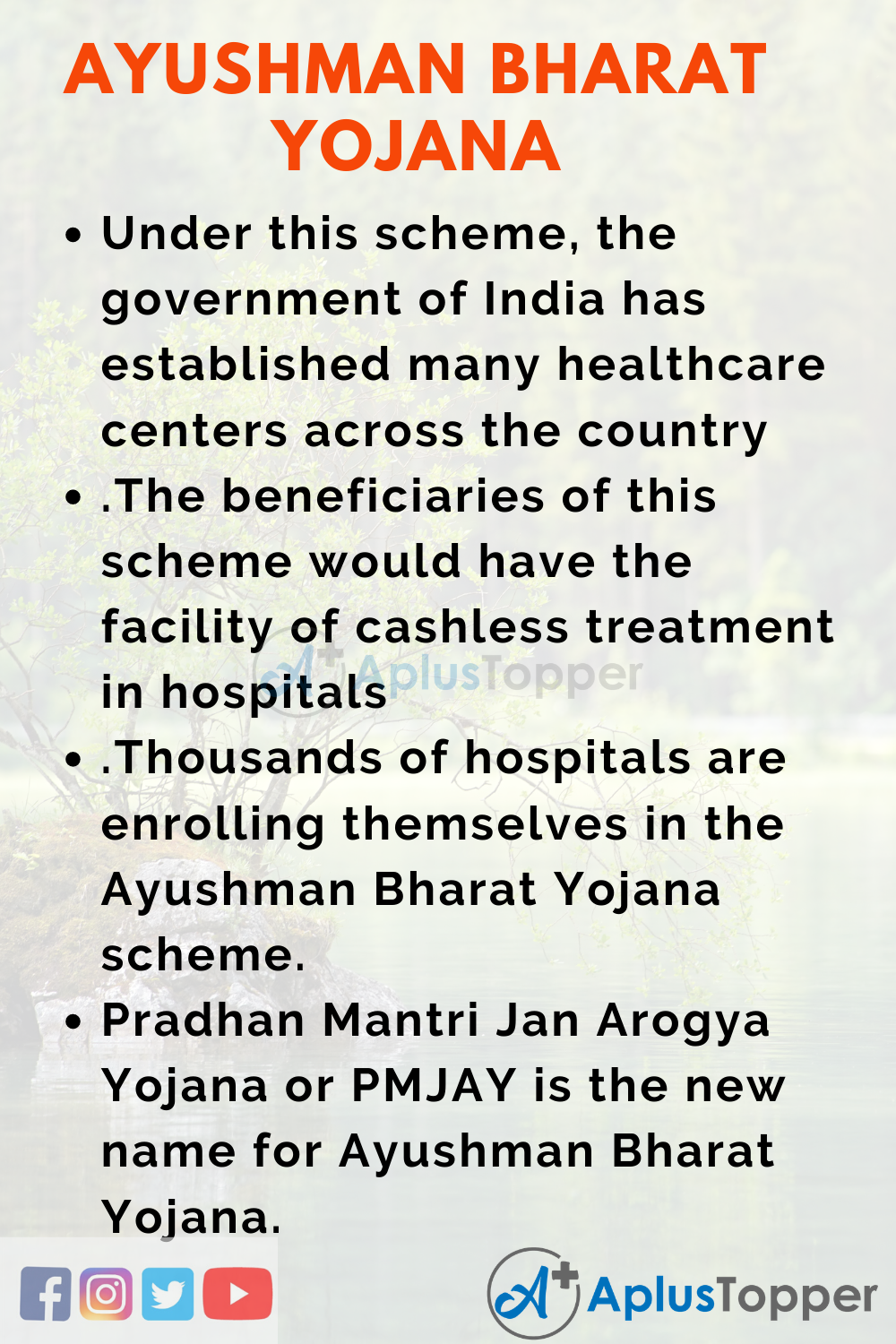 Essay about Ayushman Bharat Yojana