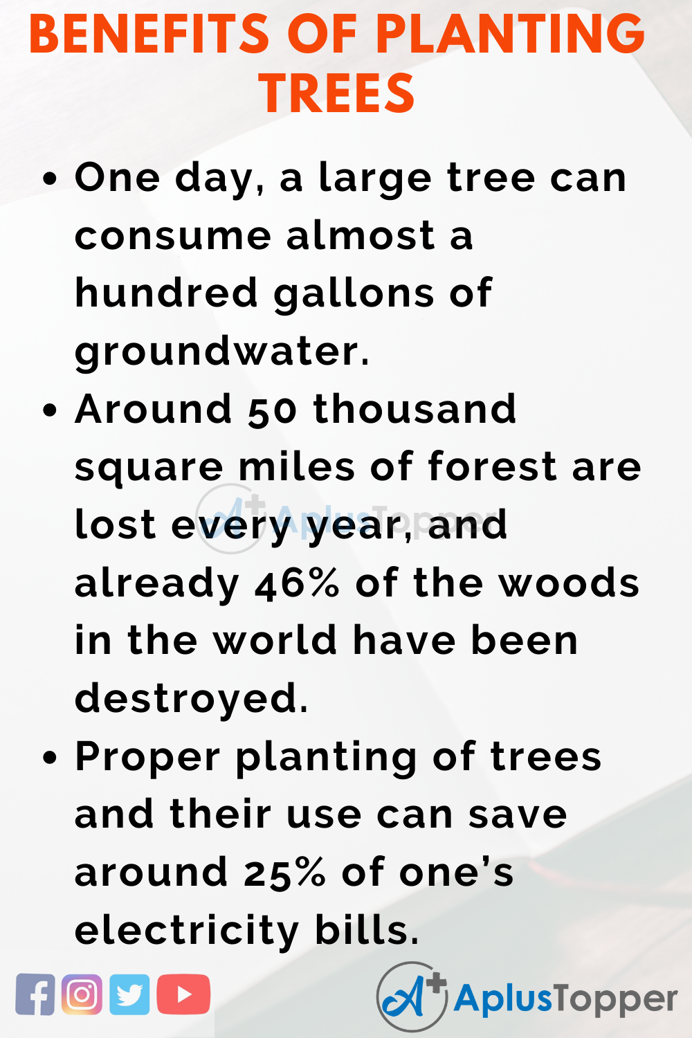 Essay about Benefits of Planting Trees