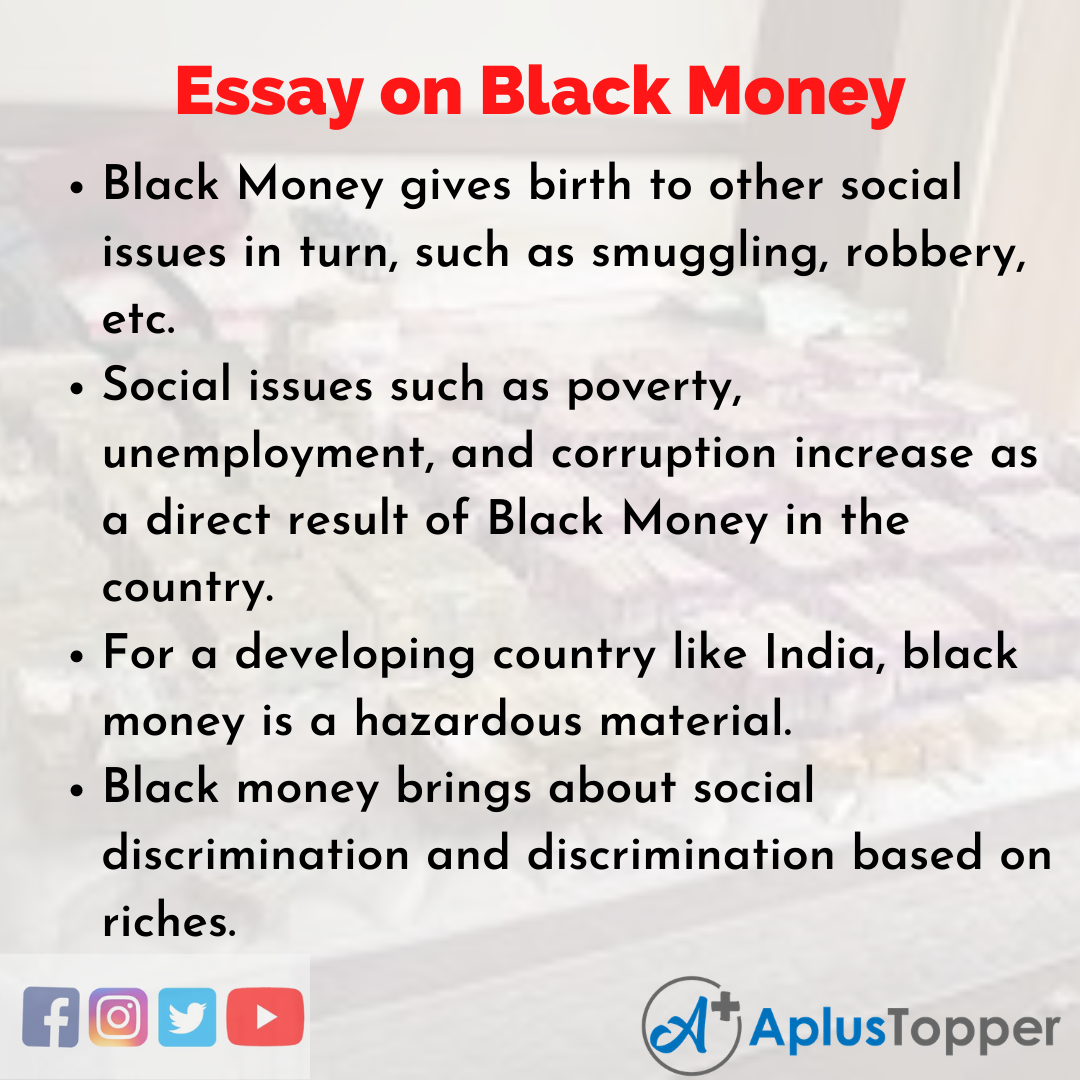 Essay about Black Money