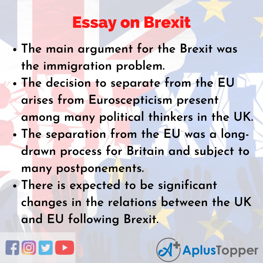 Essay about Brexit