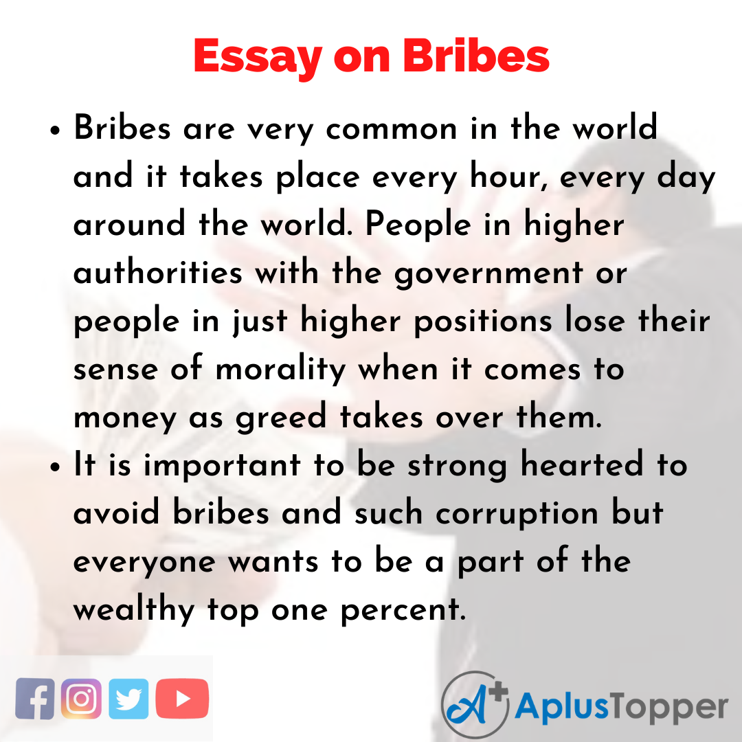 Essay about Bribes