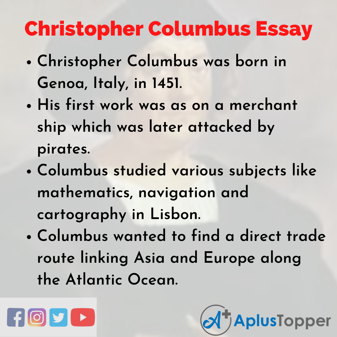 Essay about Christopher Columbus