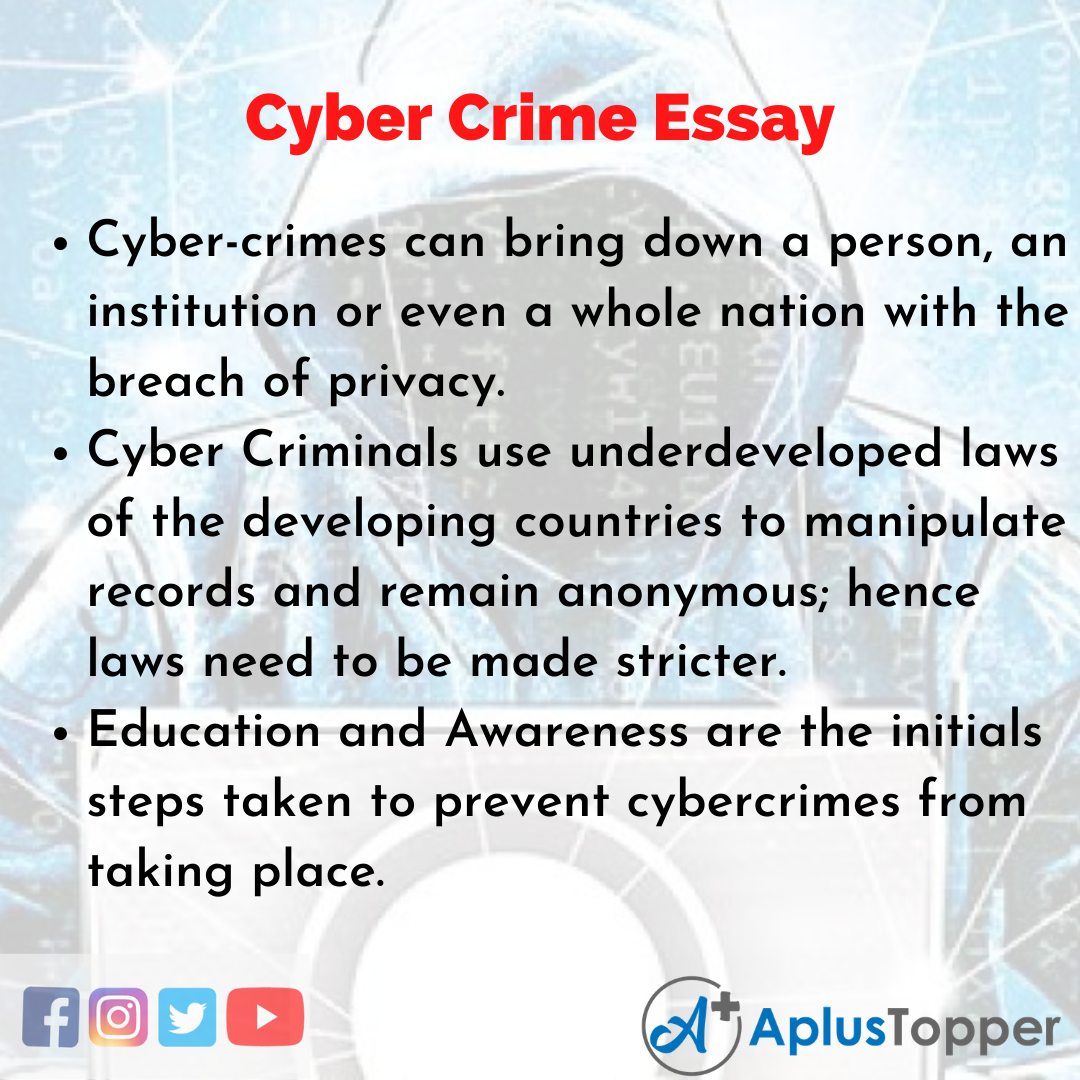 Cyber Crime Essay | Essay on Cyber Crime for Students and Children in ...