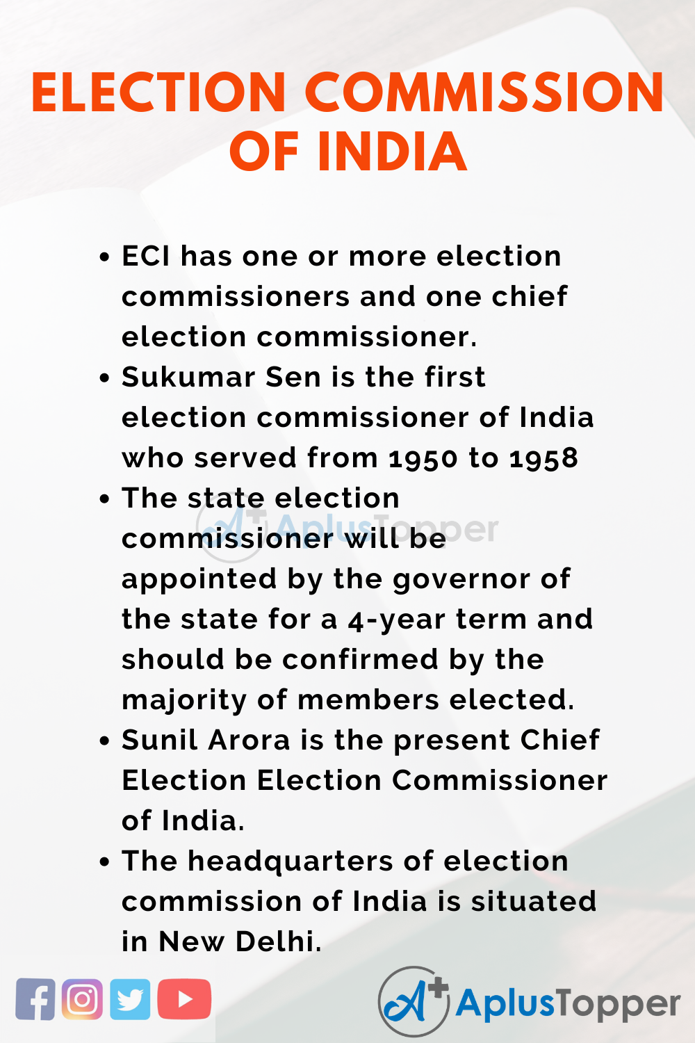 Essay about Election Commission of India