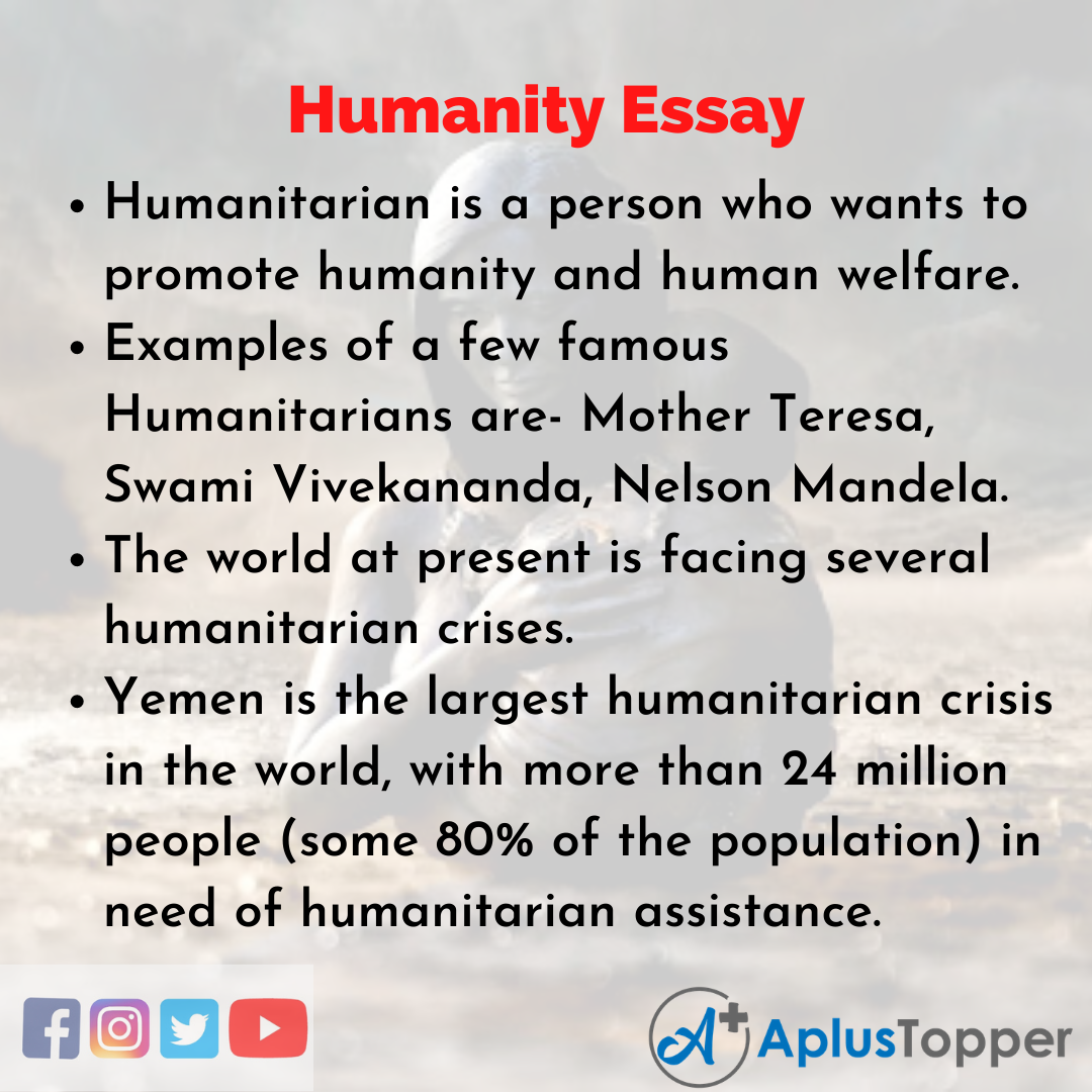 Essay about Humanity