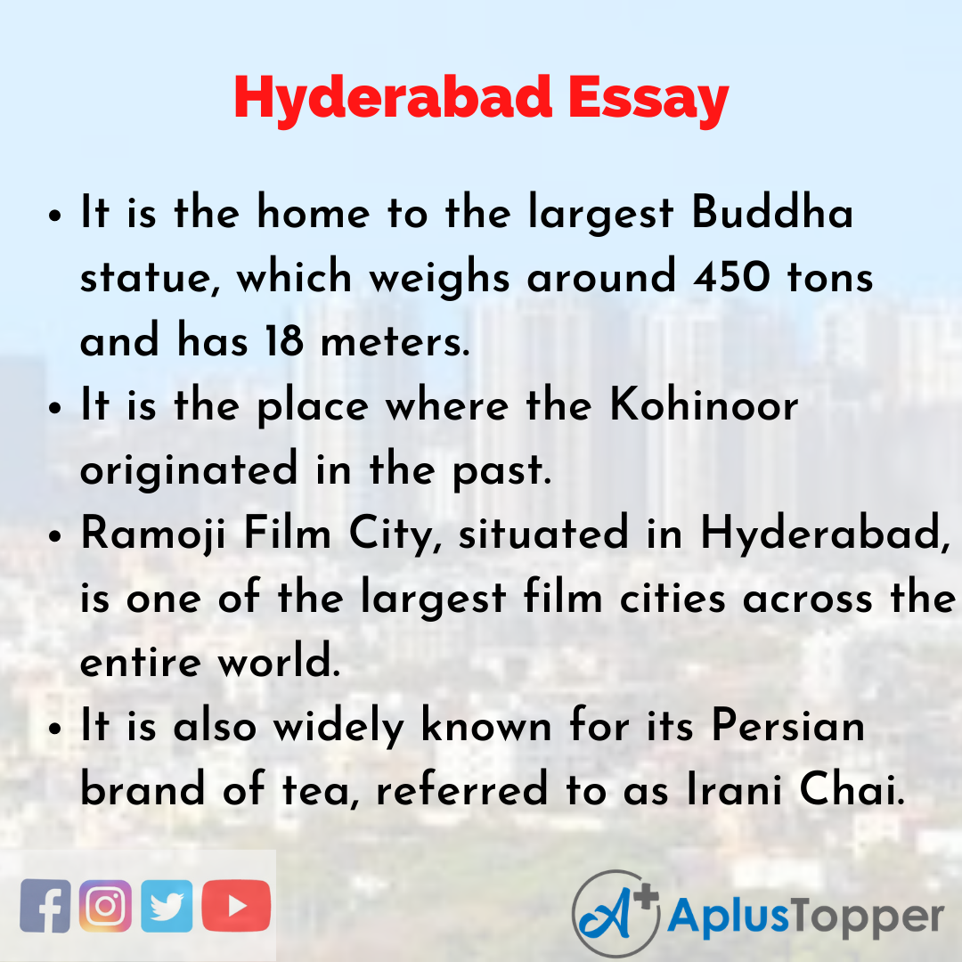 Essay about Hyderabad