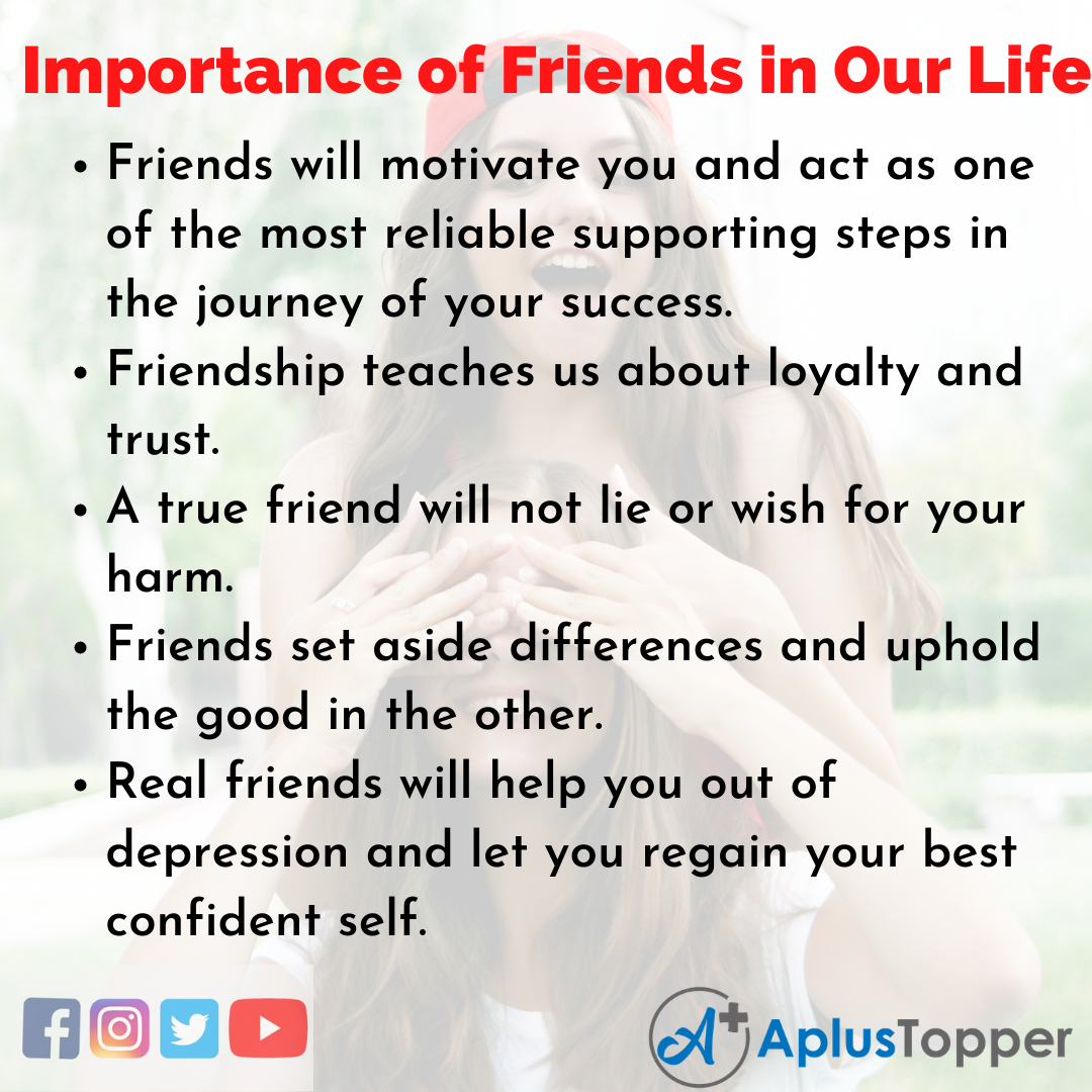 Essay about Importance of Friends in Our Life